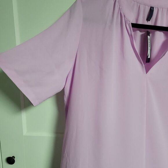 NYDJ double georgette pop over blouse size large - Picture 8 of 10